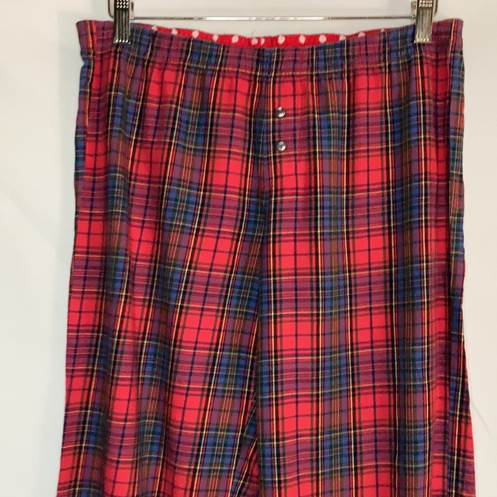 Victoria's‎ Secret Plaid Cotton Pajama Set XS Button-up Long Sleeve Christmas - Picture 6 of 10